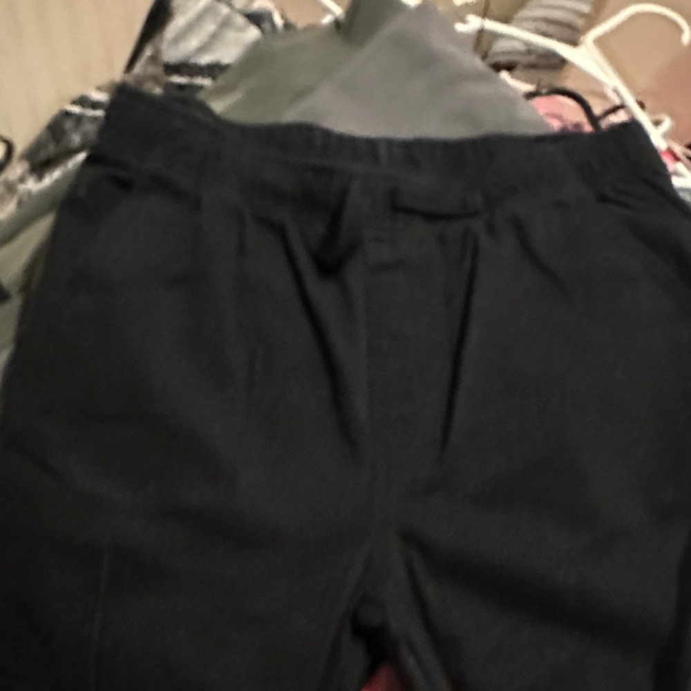 Boy’s Black Elastic Waist Drawstring Pants Size XL (14-16)